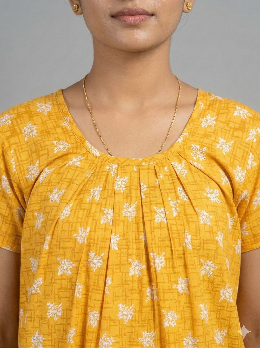 Orange Pure Cotton Nighty | Free Size | Limited Edition Design | Print 4