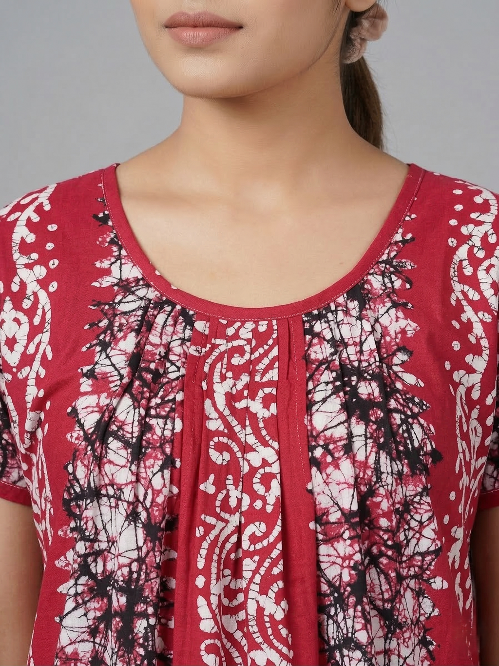Pink Pure Cotton Nighty | Free Size | Limited Edition Design | Print 9
