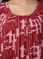 Daily Comfort Ankle-Length Cotton Nighty – Red Floral Print 39