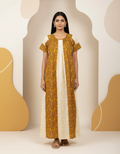 Yellow Pure Cotton Nighty | Free Size | Limited Edition Design | Print 2