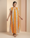 Yellow Pure Cotton Nighty | Free Size | Limited Edition Design | Print 12