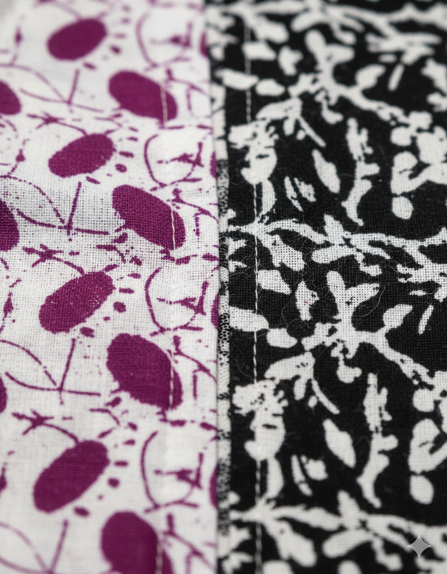 Daily Comfort Ankle-Length Cotton Nighty – Purple Floral Print 2