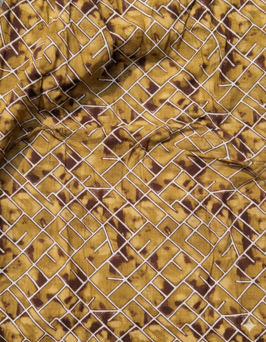 Daily Comfort Ankle-Length Cotton Nighty – Brown Floral Print 1